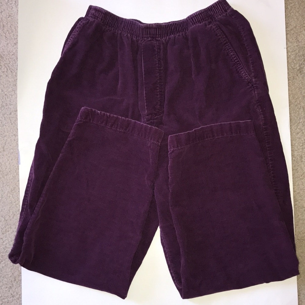 Cabin Creek corduroy pant size 12p purple